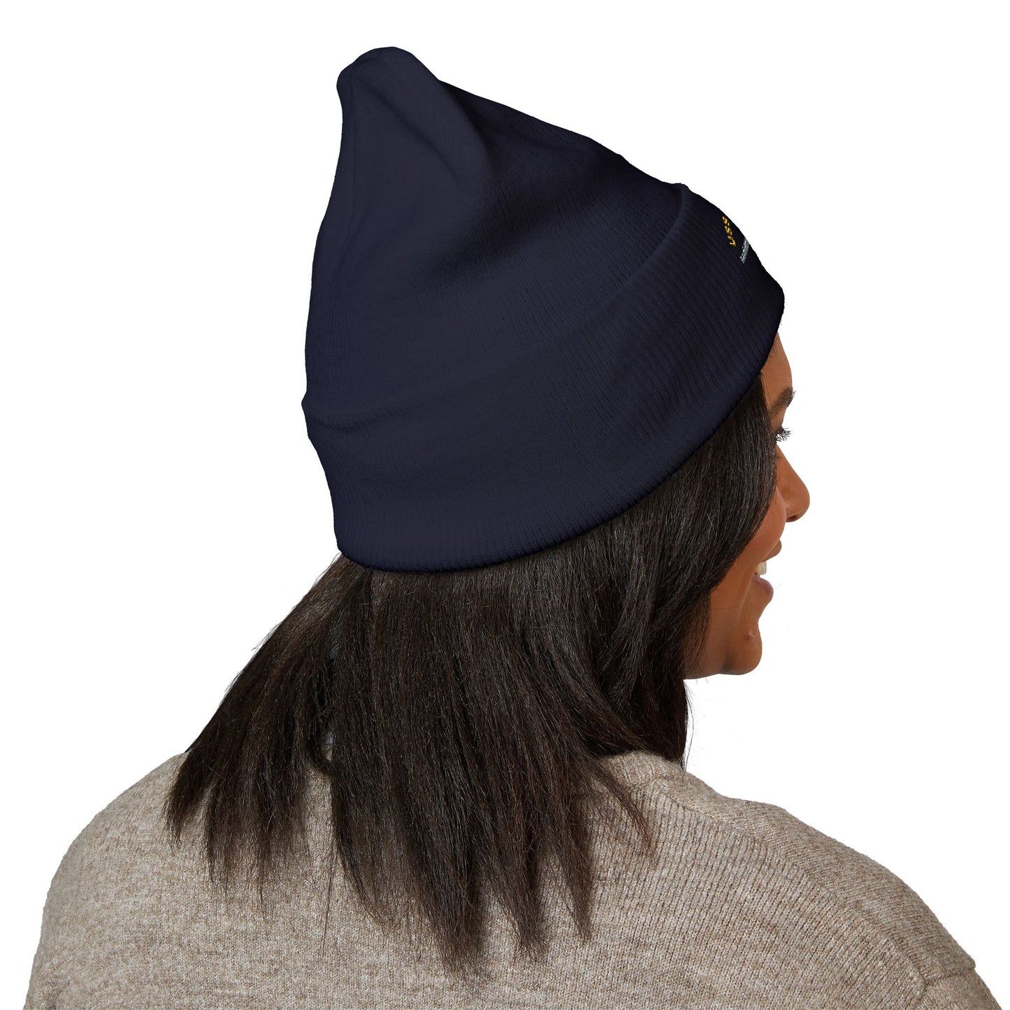 Navy USS Ticonderoga PlankOwner Cuffed Beanie