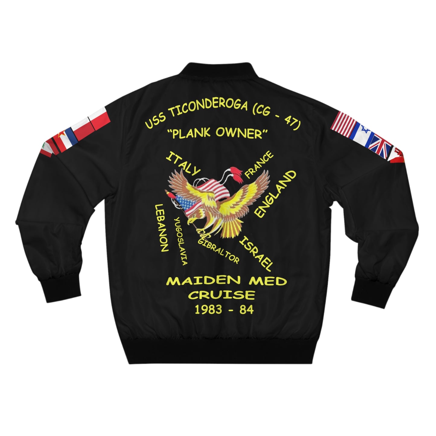 Navy TICO Personalized Cruise Bomber Jacket |