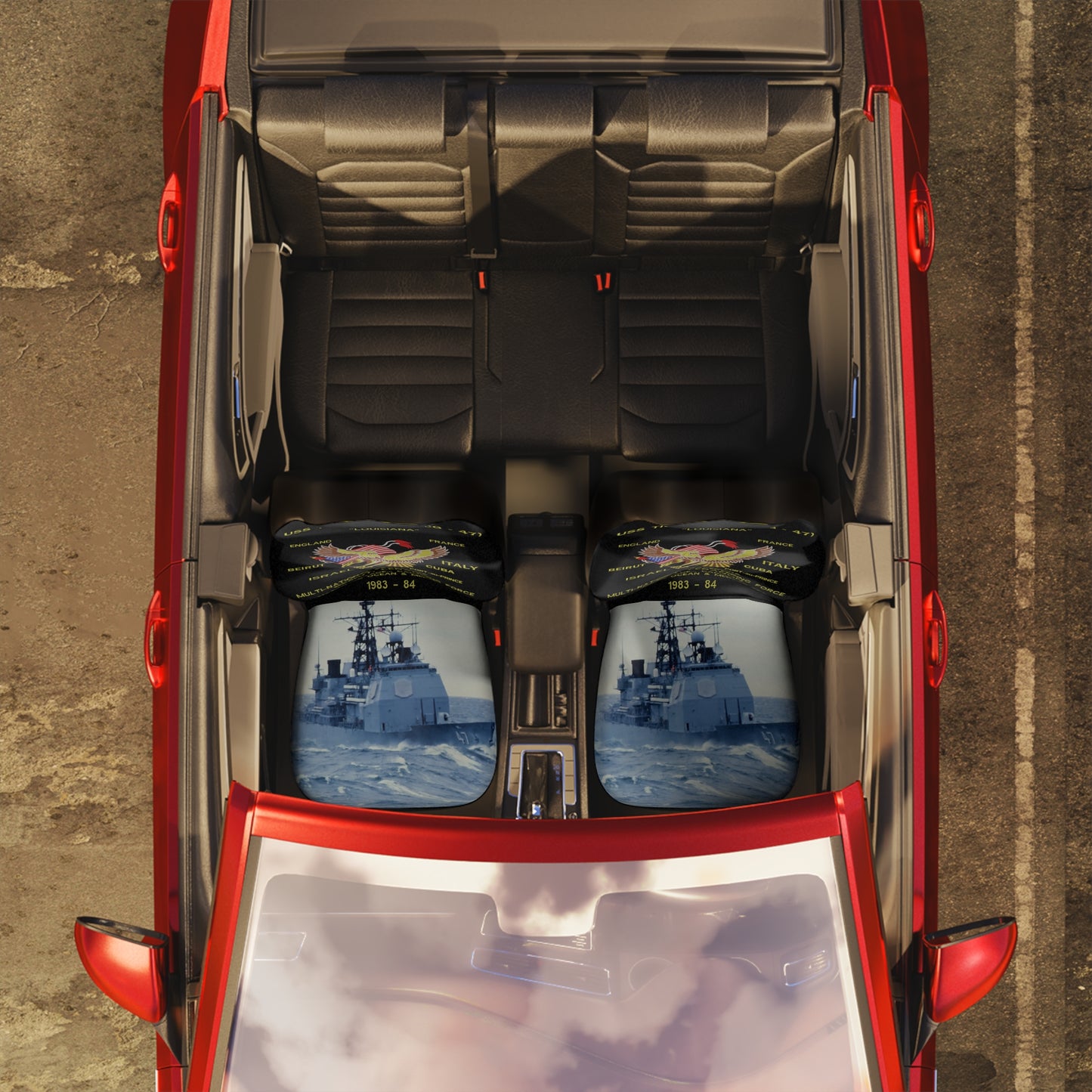 Navy Ships Car Seat Covers for Military Heroes Personalized Car Decor