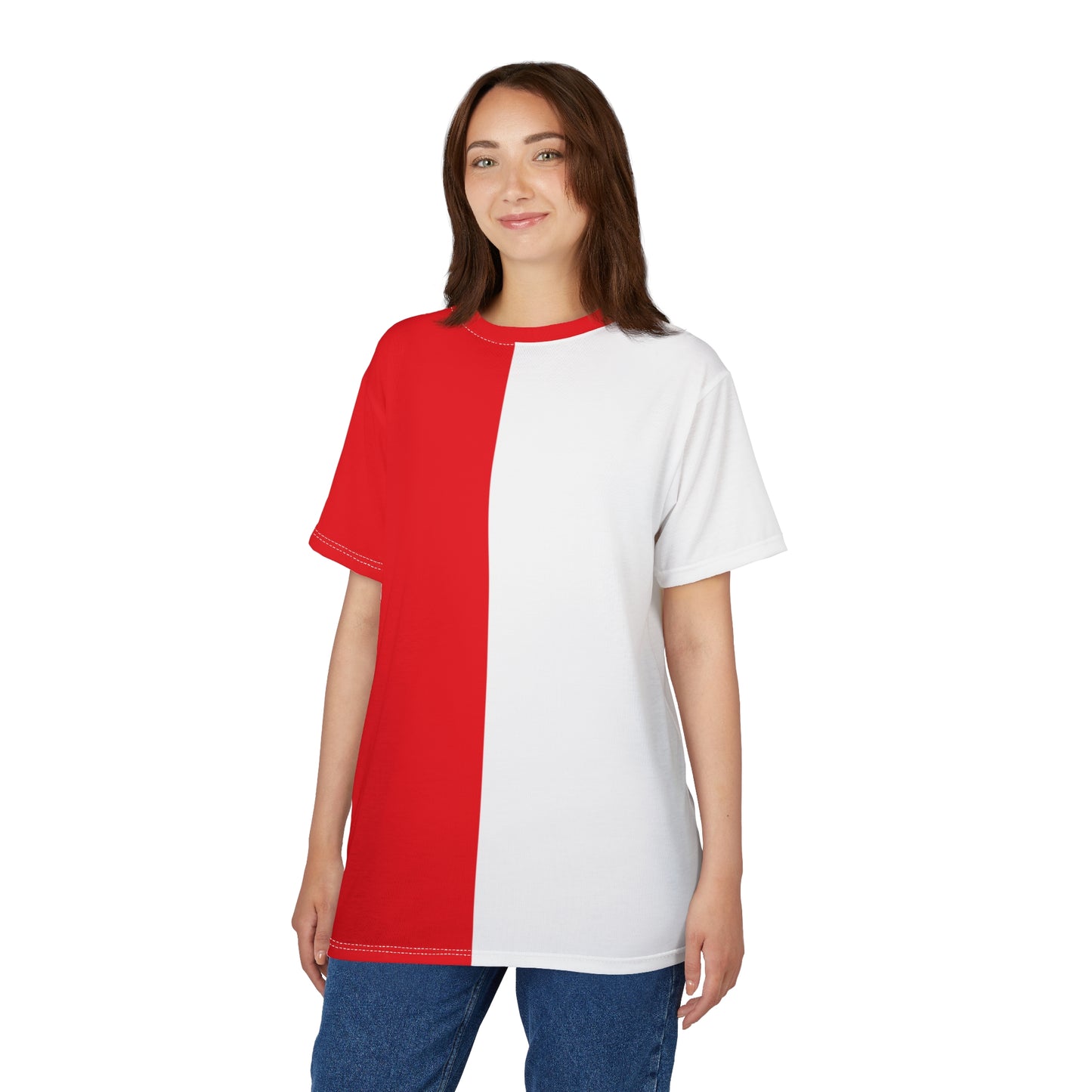 Bold Color Block Unisex Tee, Statement Shirt, Casual Wear, Gift for Him or Her, Summer Fashion, Sports Team Apparel