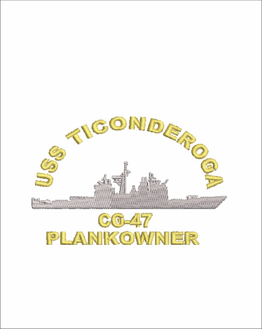 USS TICONDEROGA  Plank Owner