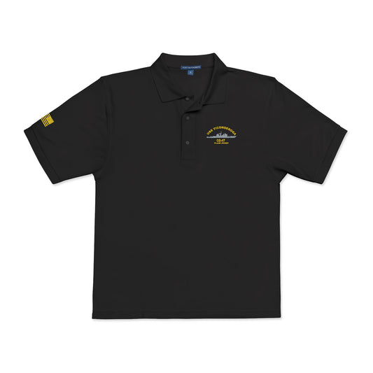 USS TIconderoga  PlankOwner Embroidered Unisex Polo Shirt