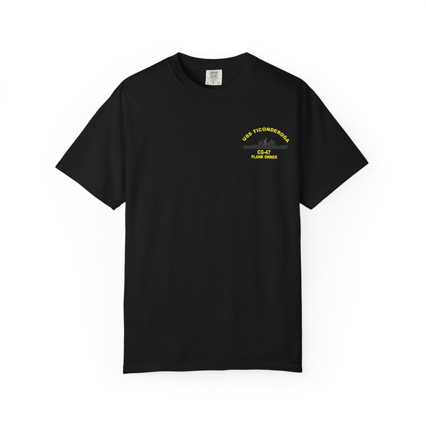 USS Ticonderoga Plank Owner T-Shirt, Navy Veteran Gift, Military Tee, Nautical