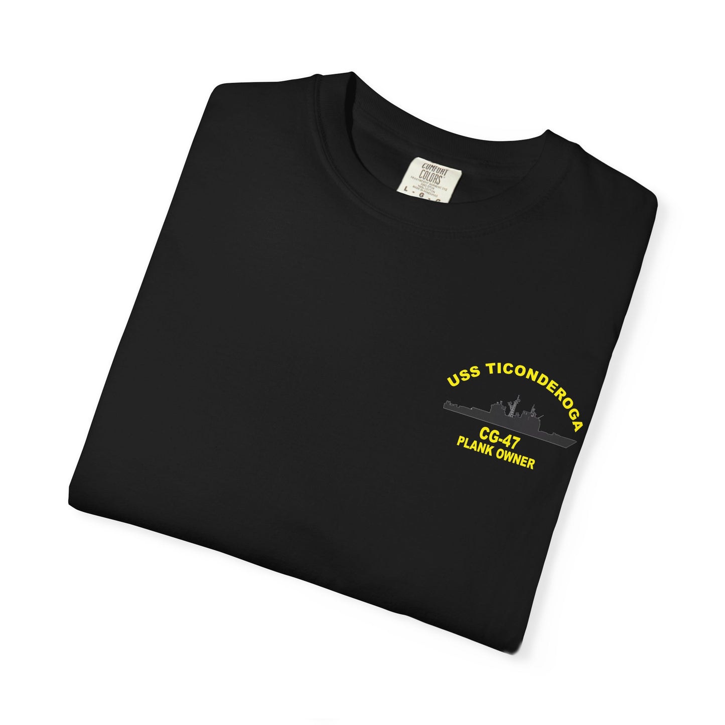 USS Ticonderoga Plank Owner T-Shirt, Navy Veteran Gift, Military Tee, Nautical