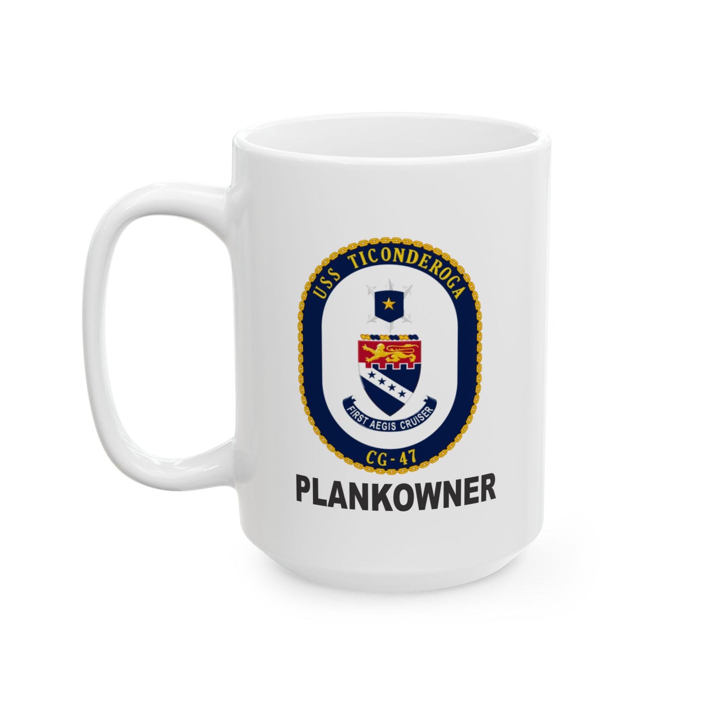 Navy Ship Ceramic Mug - Planner Lover Coffee Cup (11oz, 15oz)